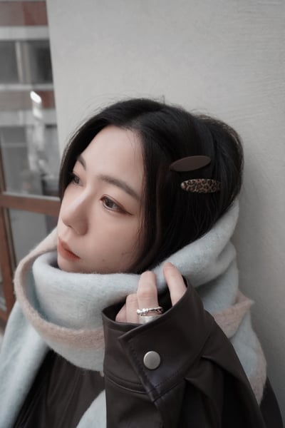 秋冬小姐姐豹紋髮夾組1