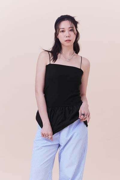 韓系必備彈性顯瘦背心裙5