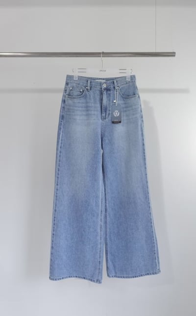 經典刷色軟料直筒牛仔褲4