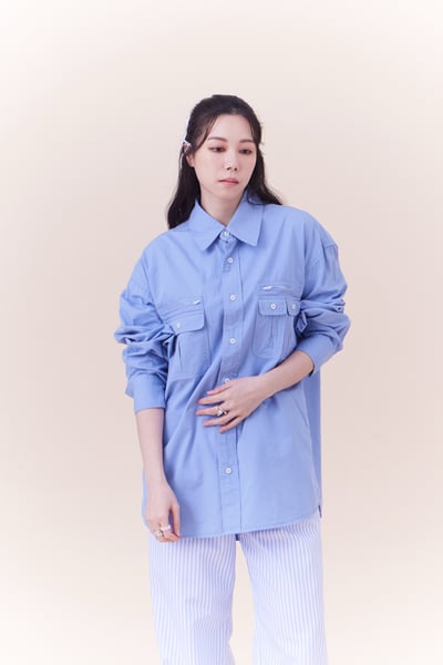 工裝口袋設計襯衫5