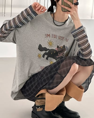 墨鏡喵咪巨可愛T恤3