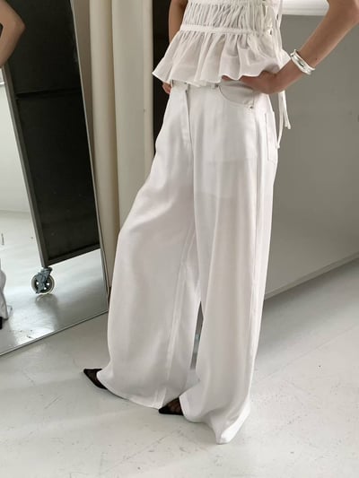 細緻觸感夏日棉麻長褲13