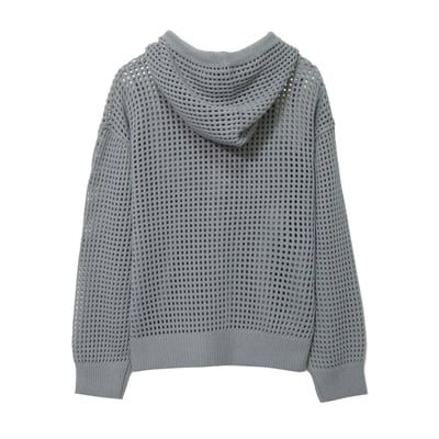 簍空針織休閒連帽外套20