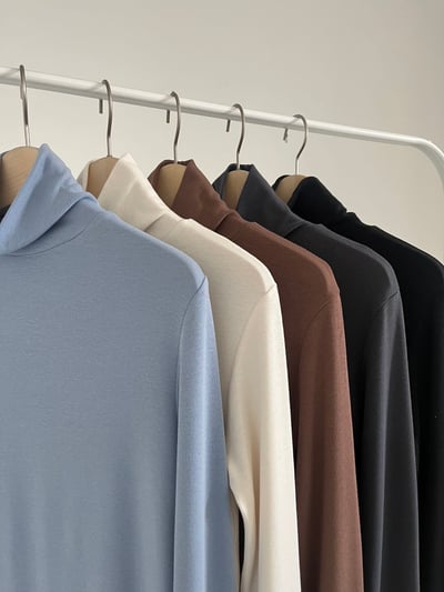 手套袖口立領彈力打底衣7