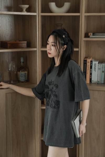 Beatles美式印圖寬版T恤6