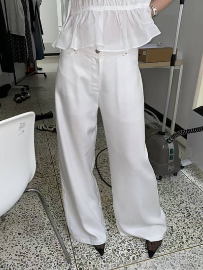 細緻觸感夏日棉麻長褲16