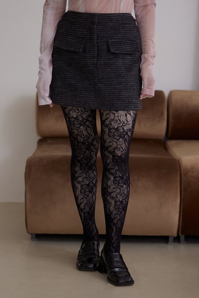 高級質感混毛短裙5