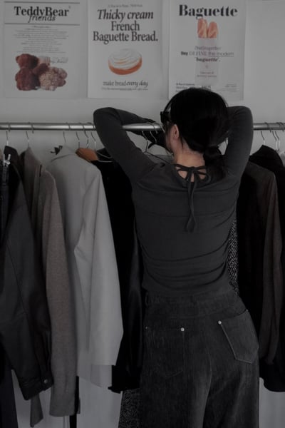 抽抽袖口合身綁帶上衣4