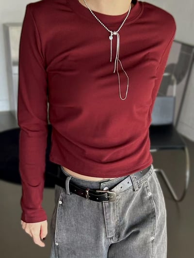 暖棉內磨毛抓皺設計上衣7