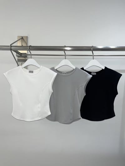 舒服軟綿圓弧設計背心4