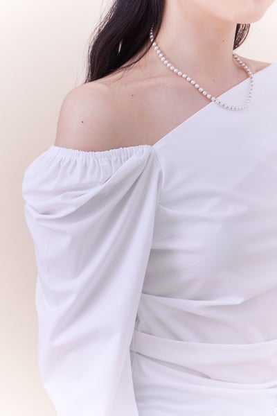 高級感荷葉設計約會上衣7