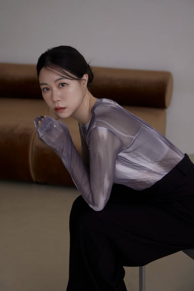 隨性渲染透膚上衣3