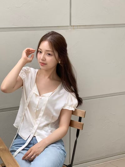 光澤感緞面小圓點襯衫7