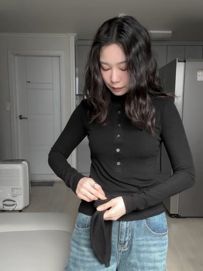 親膚彈力兩面穿立領上衣4