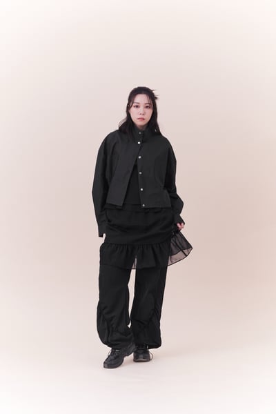 單穿就有型抽繩立領襯衫14