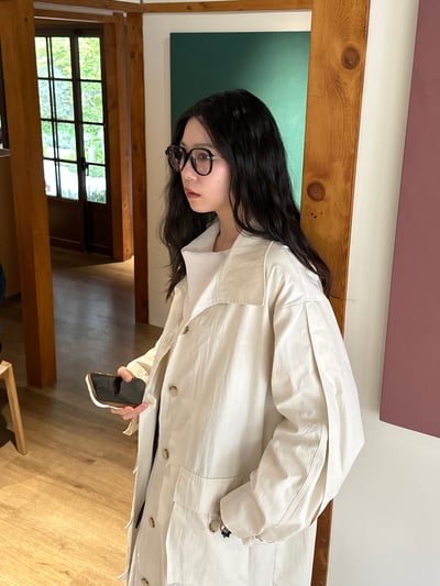 自留款細節滿滿立領風衣外套11