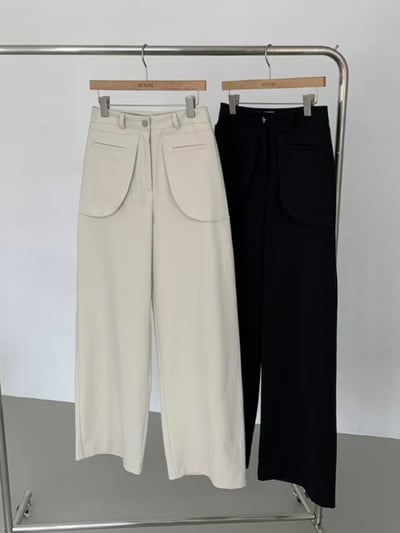 挺版顯瘦大口袋設計長褲13