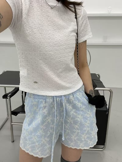 棉花糖色軟Q皺皺上衣2