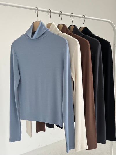 手套袖口立領彈力打底衣8