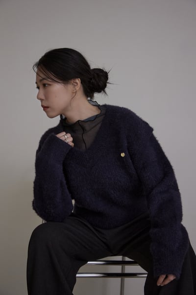 小金釦針織2way可拆式背心上衣7