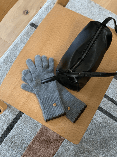 含羊毛針織手套（可露指）10