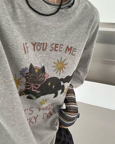 墨鏡喵咪巨可愛T恤11