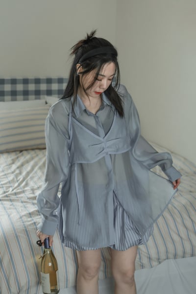 今夏必備花苞條紋短褲4