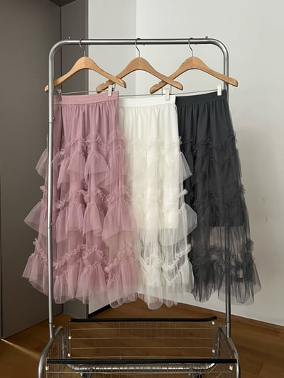 法式浪漫堆疊紗裙12