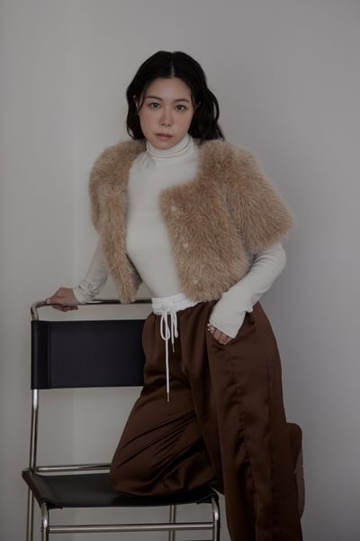 高級光澤溫柔緞面長褲3