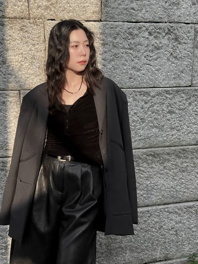 oversize時髦派西裝外套4