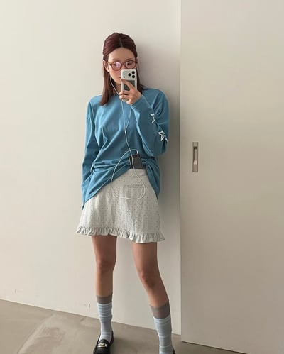 Positivity星星長袖棉T7