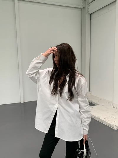 排扣兩穿小細節襯衫5