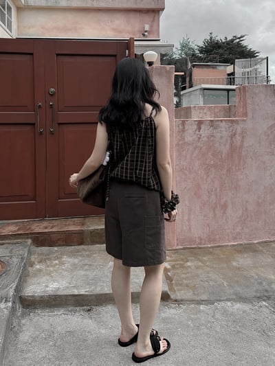 抽繩自由調節五分短褲7