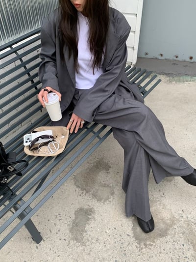 春款軟料時髦西裝外套7