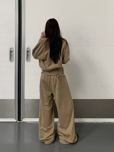 反折設計寬版休閒套裝2