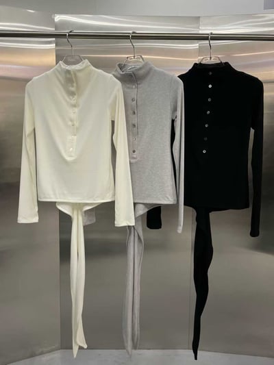 親膚彈力兩面穿立領上衣10