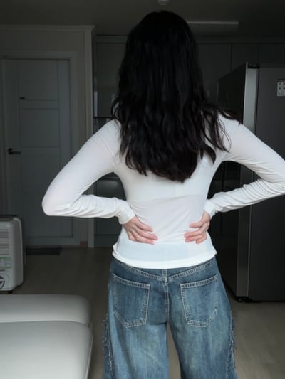 袖口設計圓領棉質上衣7