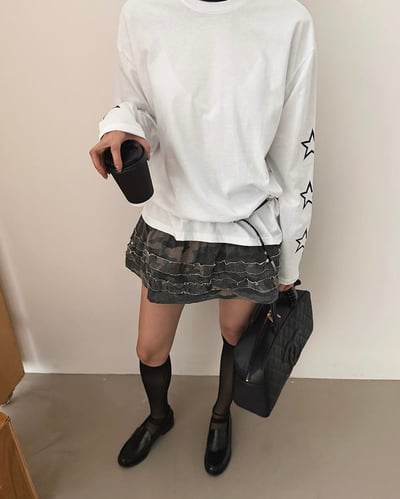 Positivity星星長袖棉T10