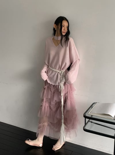 法式浪漫堆疊紗裙2