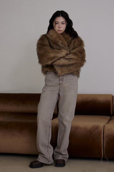 街頭最時髦大翻領毛外套5