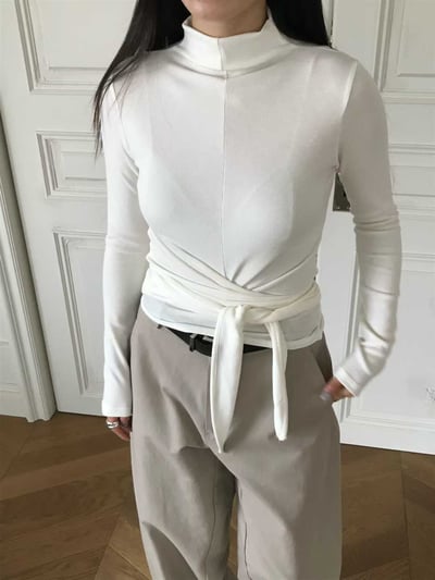 親膚彈力兩面穿立領上衣6