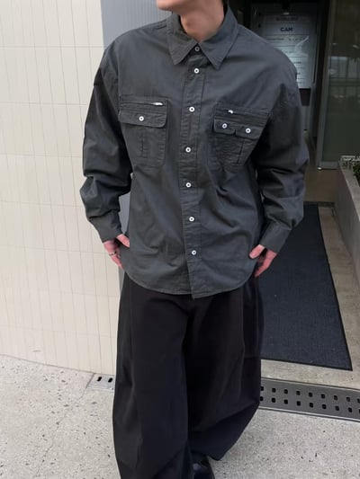 工裝口袋設計襯衫20