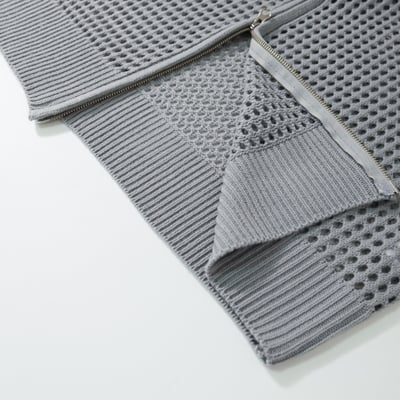 簍空針織休閒連帽外套22