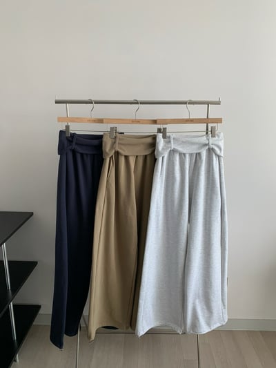 反折設計寬版休閒套裝6