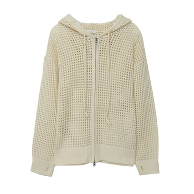 簍空針織休閒連帽外套16