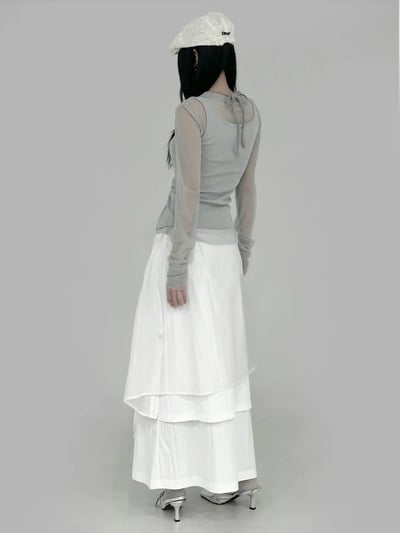 扭結假兩件綁帶背心9