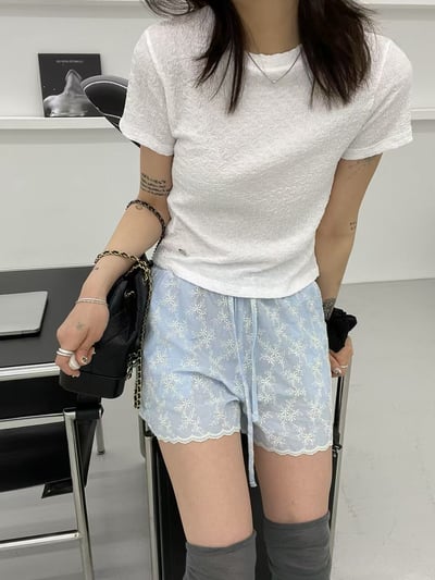 棉花糖色軟Q皺皺上衣5