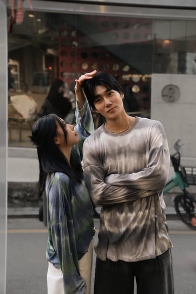 漸變色個性慵懶渲染上衣3