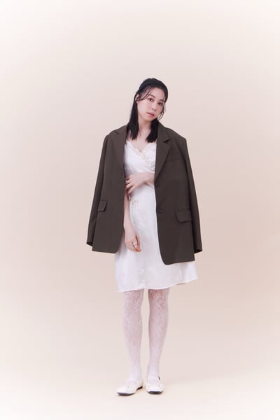 約會小女人點點緞面洋裝4