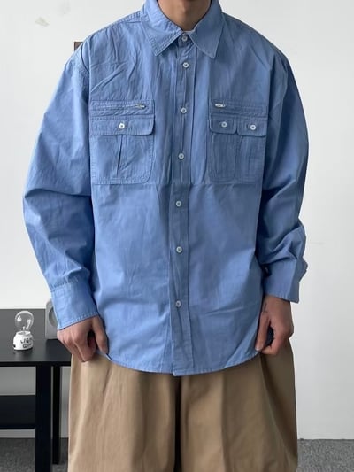 工裝口袋設計襯衫16